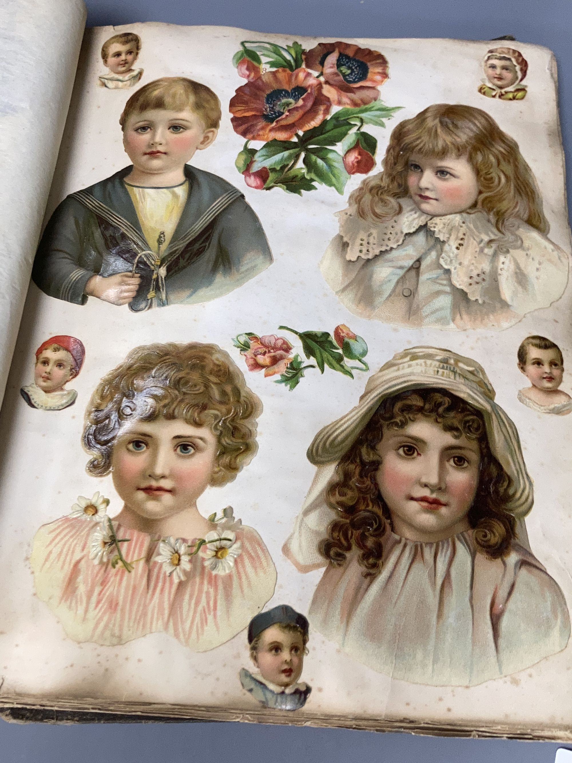 A scrap book album by Raphael Tuck & Sons Christmas and New Year cards 1893-94